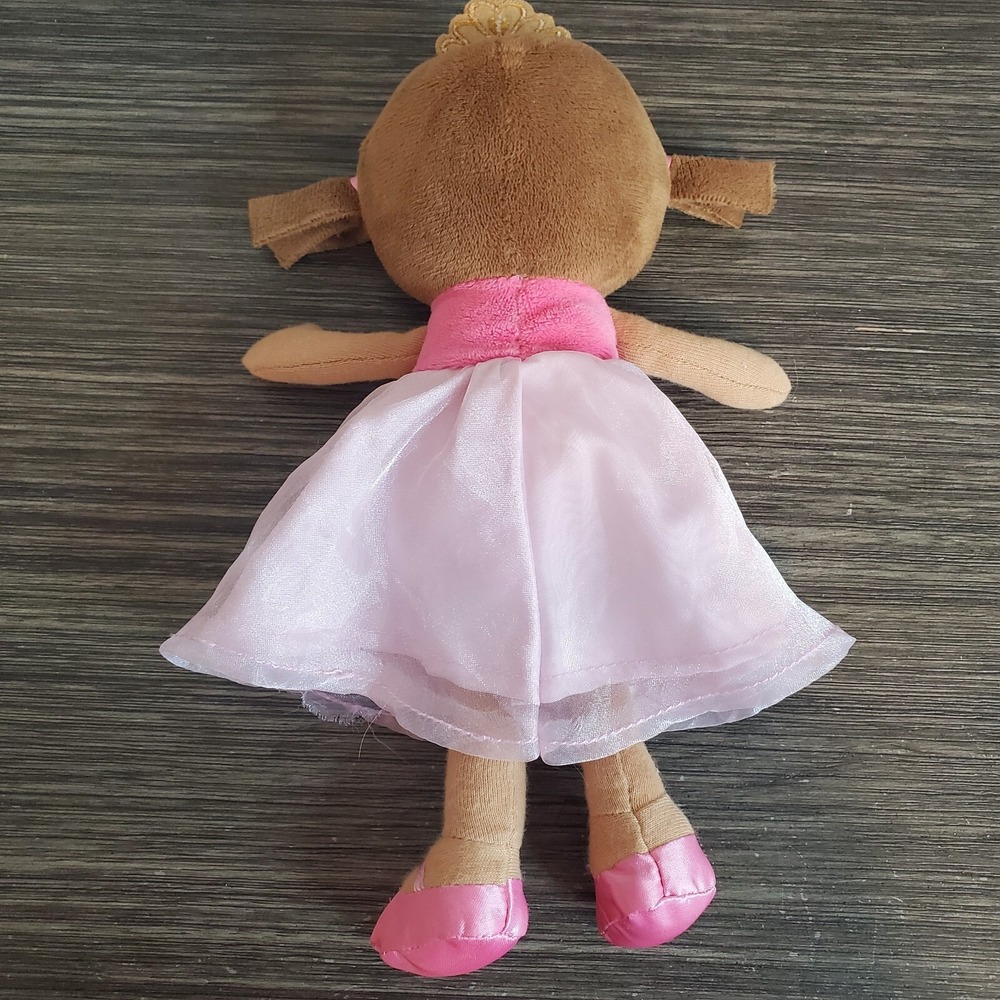 CARTER'S JUST ONE YOU 2016 PINK PRINCESS 11" Plush Rattle Doll Dark Skin Tone - Picture 3 of 6